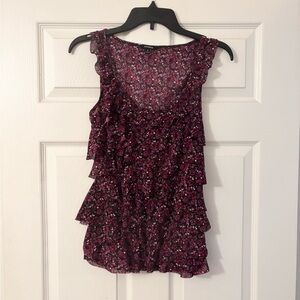 Express Vibrant Pink and Purple Sleeveless Top